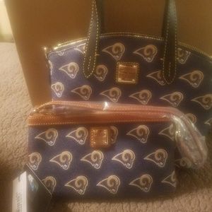 LA Rams Dooney & Bourke purse and wristlet